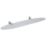 Полочка COLOMBO DESIGN LINK B2416 стеклянная цвет хром