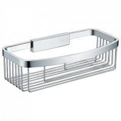 Полочка корзинка COLOMBO DESIGN ANGOLARI B9646 одинарная съемная цвет хром