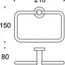 Полотенцедержатель COLOMBO DESIGN PLUS W4931 кольцо цвет хром