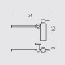 Полотенцедержатель с дозатором COLOMBO DESIGN PLUS W4975 настенный цвет хром