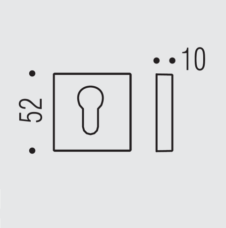 Накладка под цилиндр Colombo Design Rosetta MM13 белый матовый