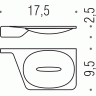 Мыльница COLOMBO DESIGN ALIZE B2501DX настенная цвет хром