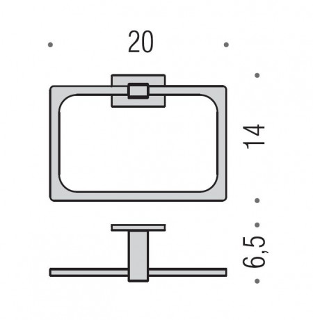 Полотенцедержатель COLOMBO DESIGN LOOK B1631.VL кольцо цвет винтаж