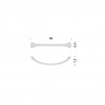 Полотенцедержатель COLOMBO DESIGN LINK B2411 цвет хром