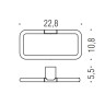 Полотенцедержатель COLOMBO DESIGN MINI B4031.NM кольцо цвет черный матовый