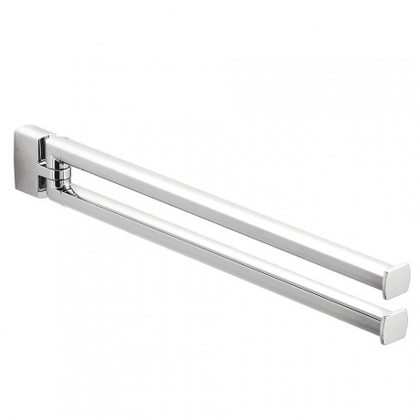 Полотенцедержатель COLOMBO DESIGN LULU B6212 двойной цвет хром