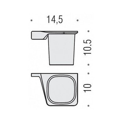 Стакан COLOMBO DESIGN ALIZE B2502SX настенный цвет хром