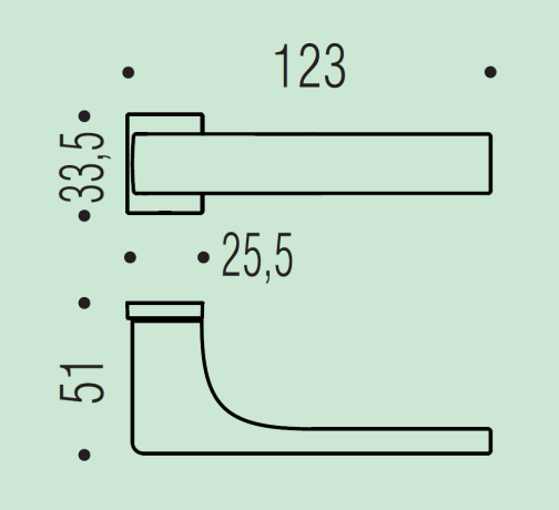 Дверная ручка Colombo Design ROBOCINQUE S ID71RSB/0 хром
