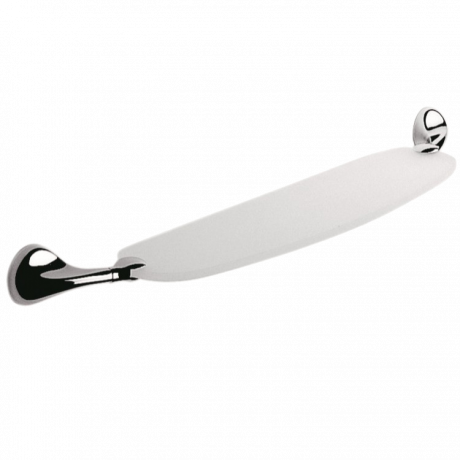 Полочка COLOMBO DESIGN MELO B1216 стеклянная цвет хром