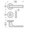 Дверная ручка Colombo Design ROBOCINQUE ID61RSB золото