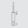 Ершик COLOMBO DESIGN LULU B6226 напольный цвет хром