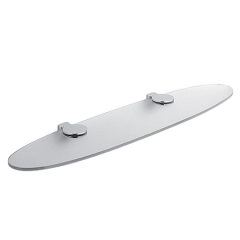 Полочка COLOMBO DESIGN LUNA B0130 стеклянная цвет хром