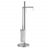 Стойка COLOMBO DESIGN PLUS W4935 с полотенцедержателем и держателем туалетной бумаги цвет хром