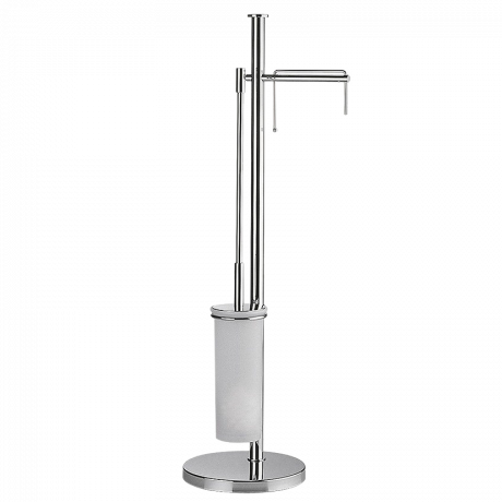 Стойка COLOMBO DESIGN PLUS W4935 с полотенцедержателем и держателем туалетной бумаги цвет хром