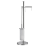 Стойка COLOMBO DESIGN PLUS W4935 с полотенцедержателем и держателем туалетной бумаги цвет хром