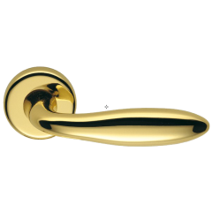 Дверная ручка Colombo Design MACH CD81R золото в комплекте с накладками под ключ для межкомнатных дверей