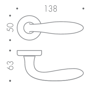 Дверная ручка Colombo Design MACH CD81R золото в комплекте с накладками под ключ для межкомнатных дверей
