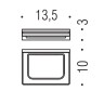 Мыльница COLOMBO DESIGN LOOK B1601.HPS1 настенная цвет нержавеющая сталь