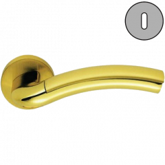 Дверная ручка Colombo Design MILLA LC31R золото/золото матовое в комплекте с накладками под ключ для межкомнатных дверей