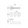 Дверная ручка Colombo Design ROBOQUATTRO ID41RSB(CD63) хром