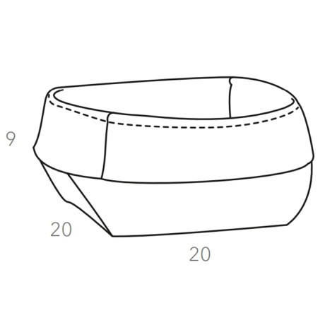 Корзина для хлеба COLOMBO DESIGN ADJ 037.09/30 настольная цвет коньяк/бордо
