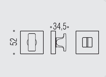 Фиксатор сантехнический Colombo Design Rosetta MM29 BZG бронза коричневая