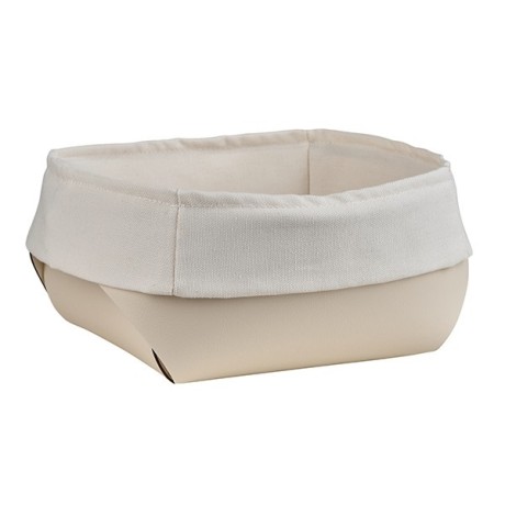 Корзина для хлеба COLOMBO DESIGN ADJ 037.16/10 настольная цвет панна котта/белый