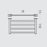 Полотенцедержатель COLOMBO DESIGN LOOK B1687 Полка цвет хром