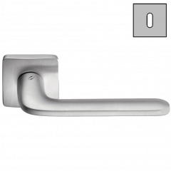 Дверная ручка Colombo Design ROBOQUATTRO S ID51R хром матовый в комплекте с накладками под ключ для межкомнатных дверей