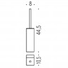 Ершик COLOMBO DESIGN LULU B6206.HPS напольный цвет золото