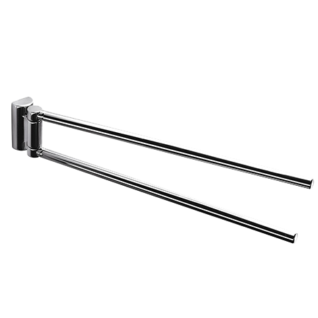 Полотенцедержатель COLOMBO DESIGN LUNA B0112 двойной поворотный цвет хром