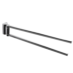 Полотенцедержатель COLOMBO DESIGN LUNA B0112 двойной поворотный цвет хром