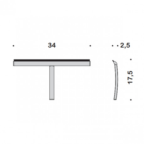 Скребок COLOMBO DESIGN ANGOLARI B9643 цвет хром