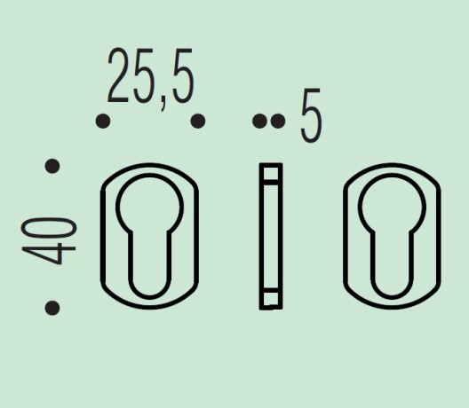 Накладка под цилиндр Colombo Design Rosetta ZE13/0 2 шт черный матовый