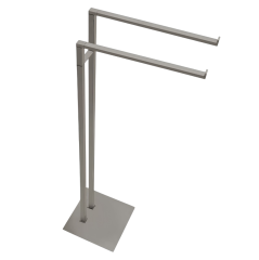Стойка COLOMBO DESIGN MINI Q B5038.HPS1 с полотенцедержателем двойным цвет нержавеющая сталь