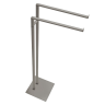 Стойка COLOMBO DESIGN MINI Q B5038.HPS1 с полотенцедержателем двойным цвет нержавеющая сталь
