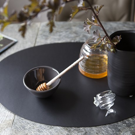 Плейсмат COLOMBO DESIGN ADJ 005.01/03 настольный двухсторонний цвет черный/серый