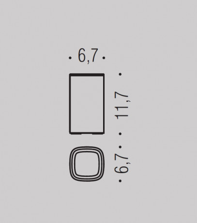 Стакан COLOMBO DESIGN TRENTA B3041 настольный цвет хром