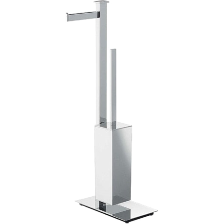 Стойка COLOMBO DESIGN UNITS B9107S напольная с держателем туалетной бумаги и ершиком цвет хром