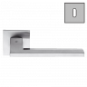 Дверная ручка Colombo Design ELECTRA MS11R хром матовый в комплекте с накладками под ключ для межкомнатных дверей