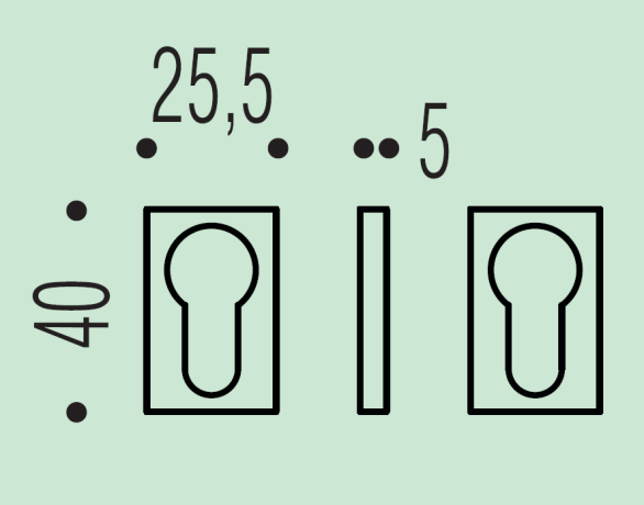 Накладка под цилиндр Colombo Design Rosetta ZE23/0 2 шт хром матовый