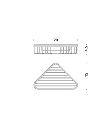 Полочка корзинка COLOMBO DESIGN BASIC B2732.NM угловая цвет черный матовый