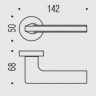 Дверная ручка Colombo Design GIRA JM11RSB хром матовый