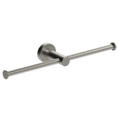 Держатель туалетной бумаги COLOMBO DESIGN PLUS W4990.HPS1 двойной без крышки цвет нержавеющая сталь