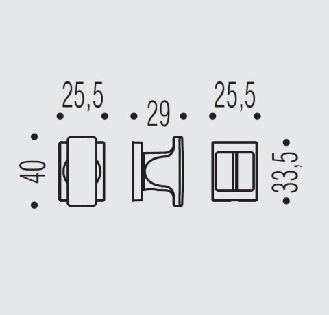 Фиксатор сантехнический Colombo Design Rosetta ZE29BZG/0.NM черный матовый