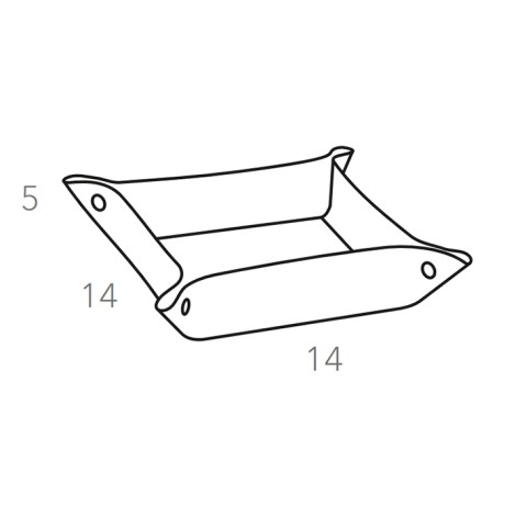 Мелочница COLOMBO DESIGN ADJ 109.16/10 настольная цвет панна котта/белый