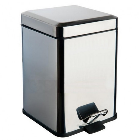 Ведро COLOMBO DESIGN COMPLEMENTI B9211 напольное с крышкой с педалью 6 л цвет нержавеющая сталь
