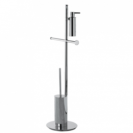 Стойка COLOMBO DESIGN PLANETS B9819 напольная с держателем туалетной бумаги и ершиком цвет хром