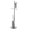 Стойка COLOMBO DESIGN PLANETS B9819 напольная с держателем туалетной бумаги и ершиком цвет хром