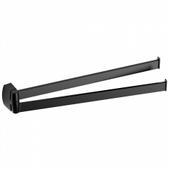 Полотенцедержатель COLOMBO DESIGN TRENTA B3012.NM двойной цвет черный матовый